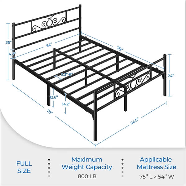 Yaheetech Metal Bed Frame - Image 4