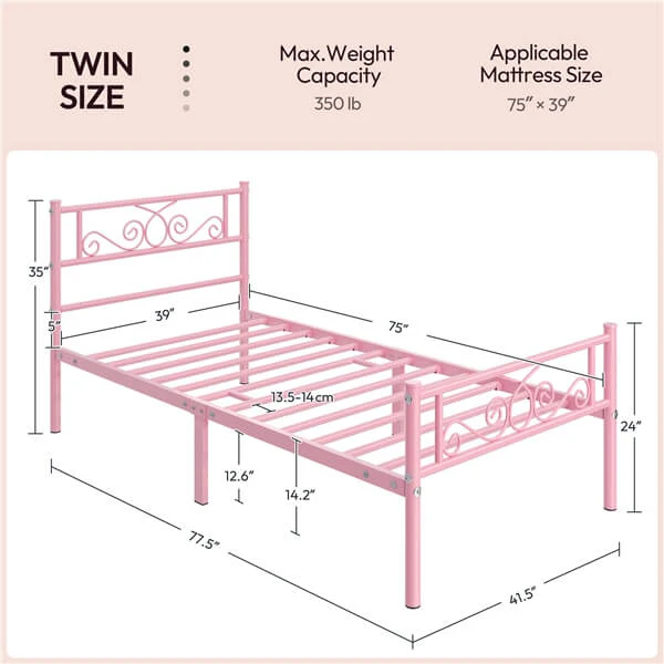 Yaheetech Metal Bed Frame - Image 8