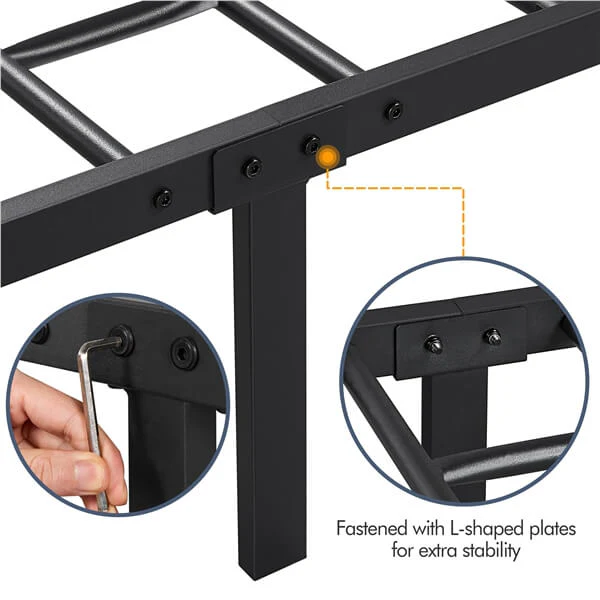 Yaheetech Metal Bed Frame with Headboard and Footboard - Image 14