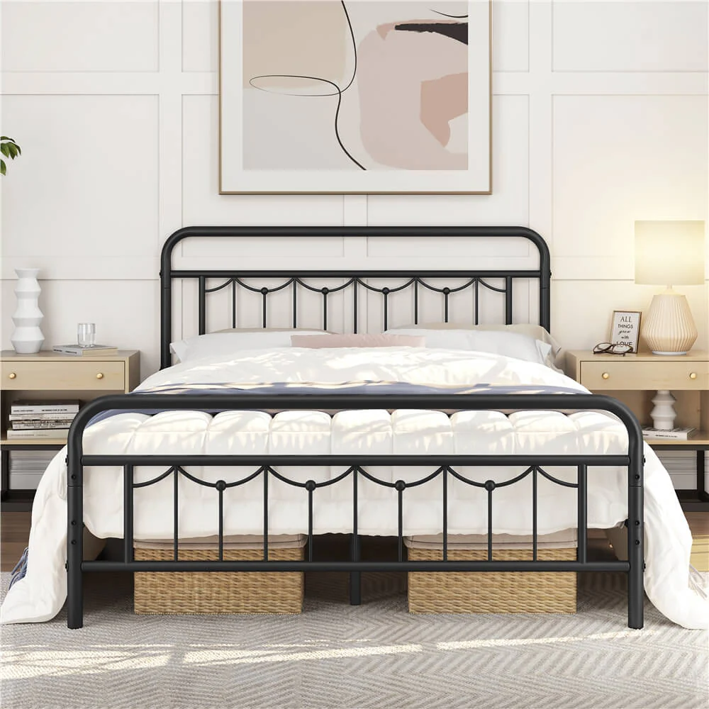 Yaheetech Metal Bed Frame with Headboard and Footboard - Image 17