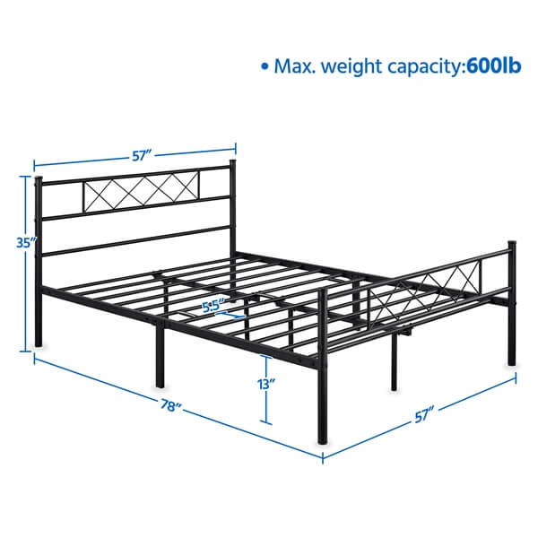 Yaheetech Metal Platform Bed Frame - Image 9