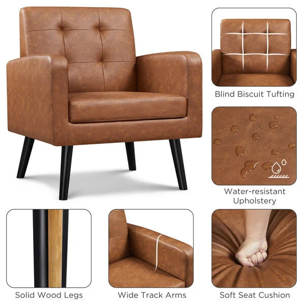Yaheetech Mid-Century Accent Chair - Image 15