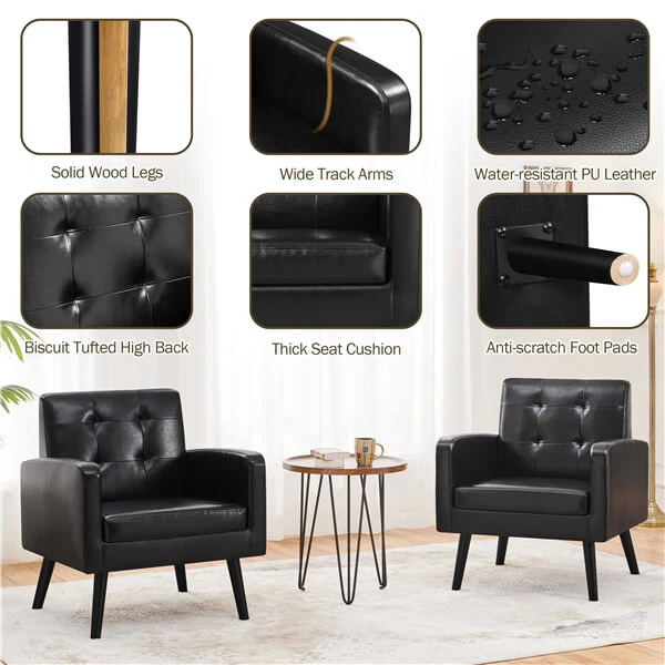 Yaheetech Mid-Century Accent Chair - Image 8