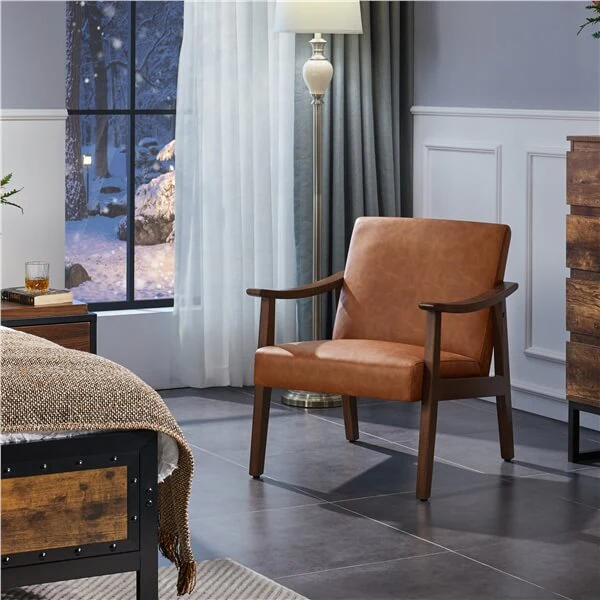Yaheetech PU Leather Accent Chair - Image 9