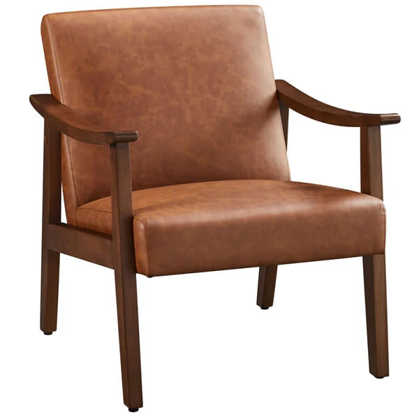 Yaheetech PU Leather Accent Chair - Image 2
