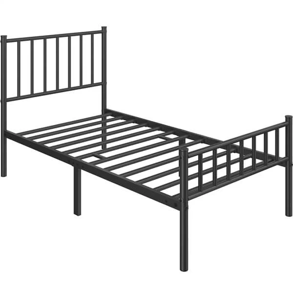 Yaheetech Minimalist Metal Bed Frame with Spindle Headboard and Footboard - Image 6