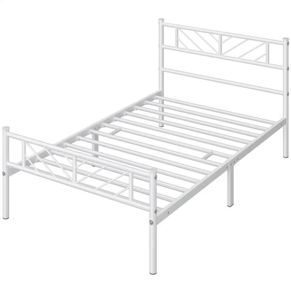 Yaheetech Minimalist Metal Platform Bed with Arrow Design - Image 6