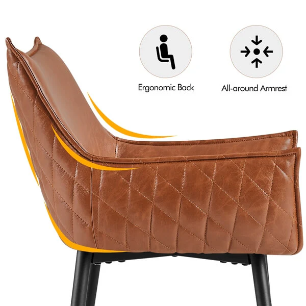 Yaheetech Modern Bar Stools Set of 4 - Image 6