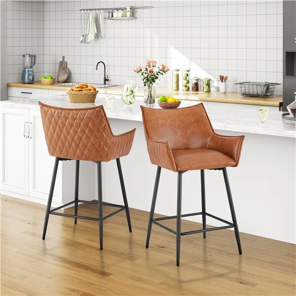 Yaheetech Modern Bar Stools Set of 4 - Image 7