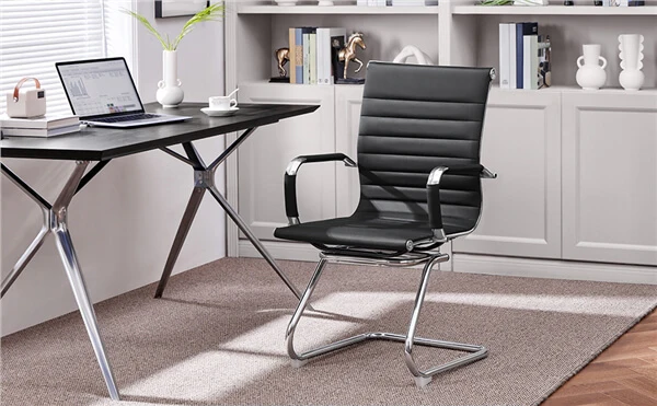 Yaheetech Modern Faux Leather Office Reception Chair - Image 2