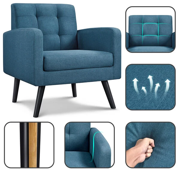 Yaheetech Modern Upholstered Living Room Chair - Image 7