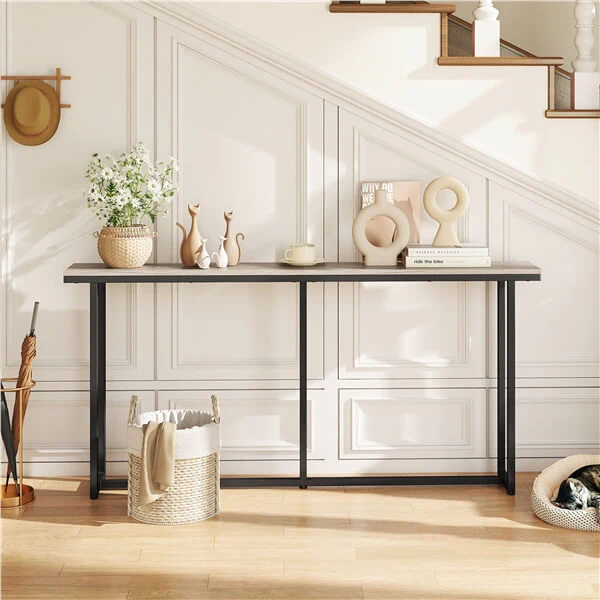Yaheetech Narrow Console Table with Sturdy Metal Frame - Image 13