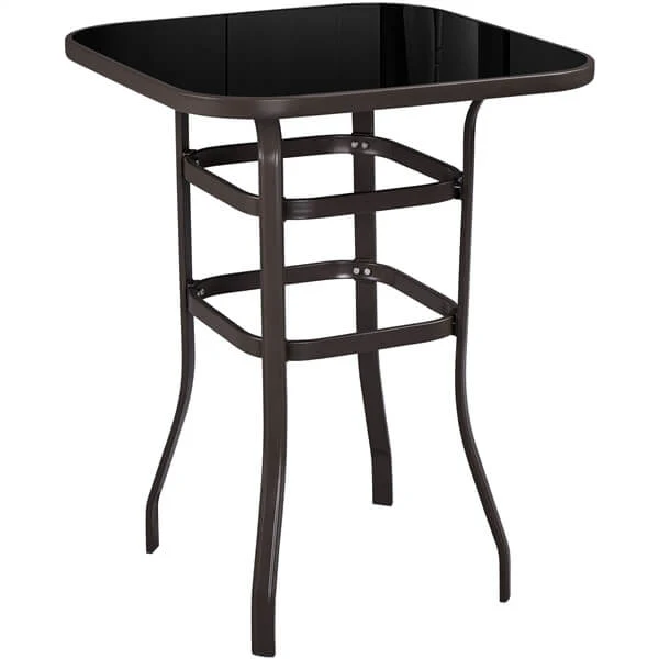 Yaheetech Patio Bar Table Tempered Glass - Image 3