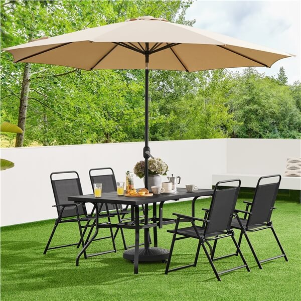 Yaheetech Outdoor Folding Patio Chairs Set of 4