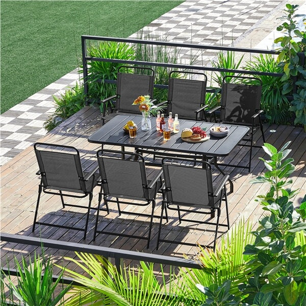 Yaheetech Outdoor Folding Patio Chairs Set of 4 - Image 11