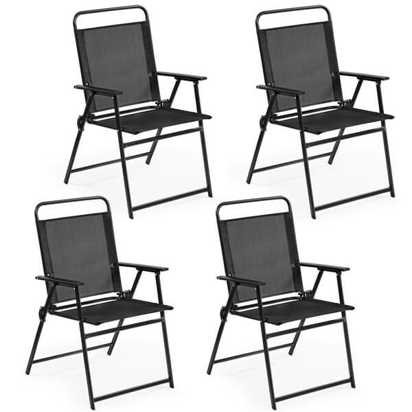Yaheetech Outdoor Folding Patio Chairs Set of 4 - Image 2