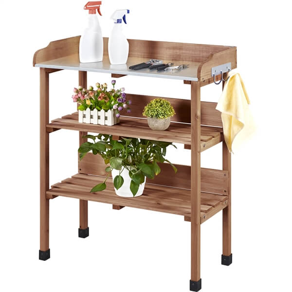 Yaheetech Outdoor Garden Potting Bench Table - Image 7