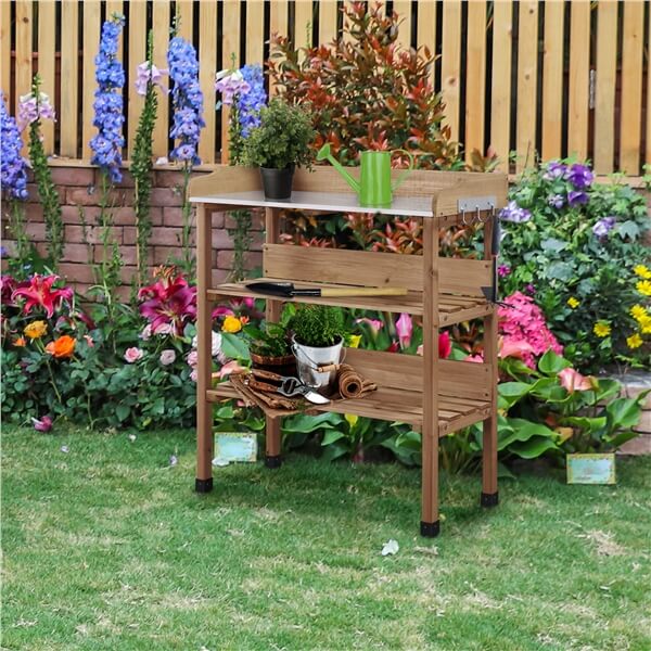 Yaheetech Outdoor Garden Potting Bench Table - Image 8