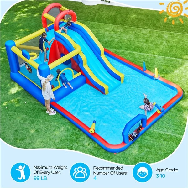 Yaheetech Outdoor Inflatable Water Slide - Image 7