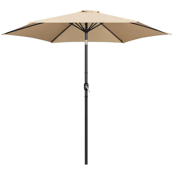 Yaheetech Outdoor Table Umbrella with Push Button Tilt and Crank - Image 2