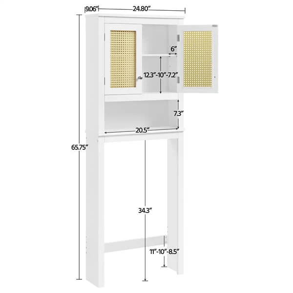 Yaheetech Over The Toilet Storage Cabinet - Image 3