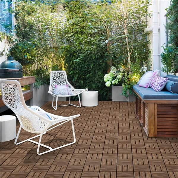 Yaheetech Pack of 27 Fir Wood Flooring Tiles - Image 11