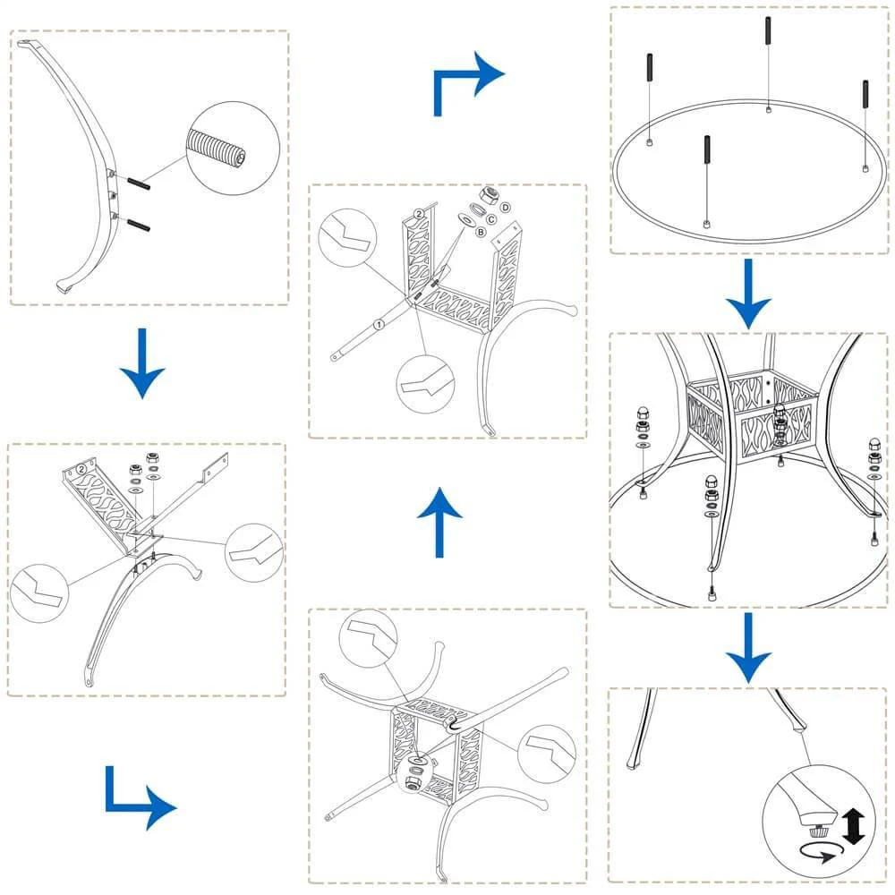 Yaheetech Patio Bistro Table - Image 6