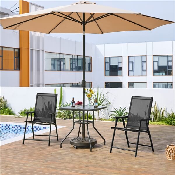 Yaheetech Patio Dining Chairs Set of 4 with Armrests - Image 18