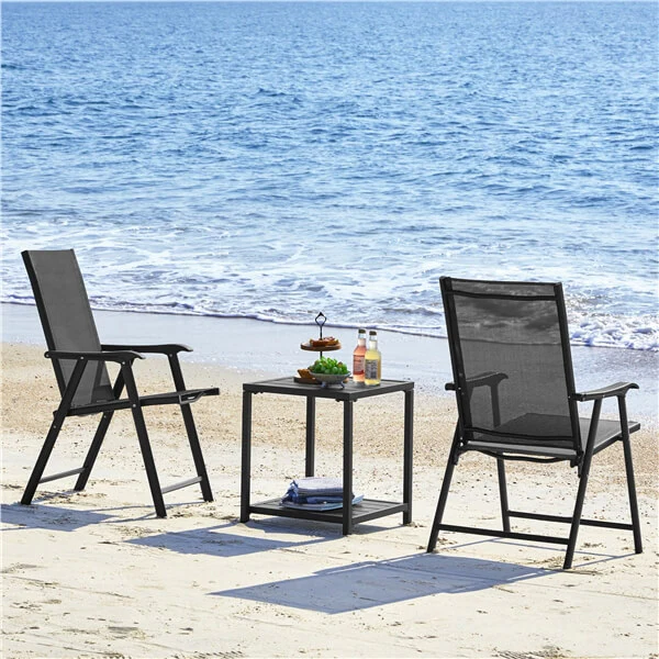 Yaheetech Patio Dining Chairs Set of 4 with Armrests - Image 19