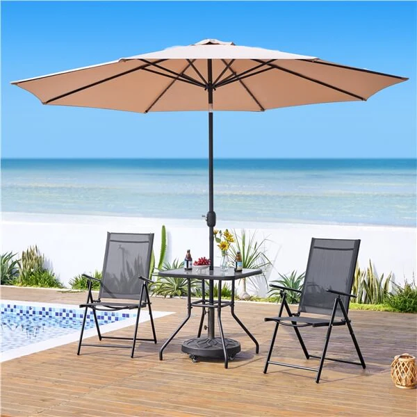 Yaheetech Patio Folding Dining Chairs Set of 2 - Image 11