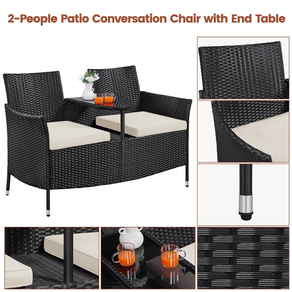 Yaheetech Patio Loveseat - Image 7