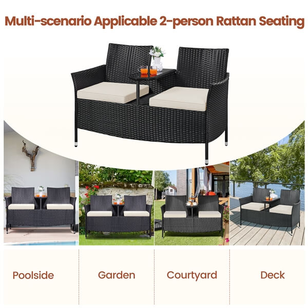 Yaheetech Patio Loveseat - Image 9