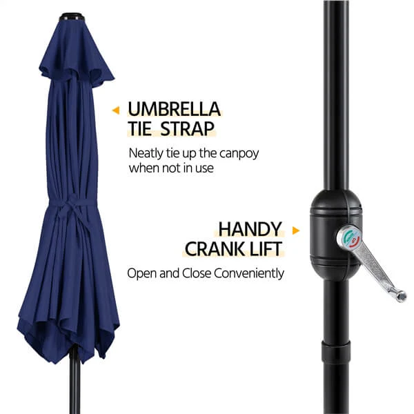 Yaheetech Patio Umbrella, 7.5FT Outdoor Table Market Umbrella - Image 8