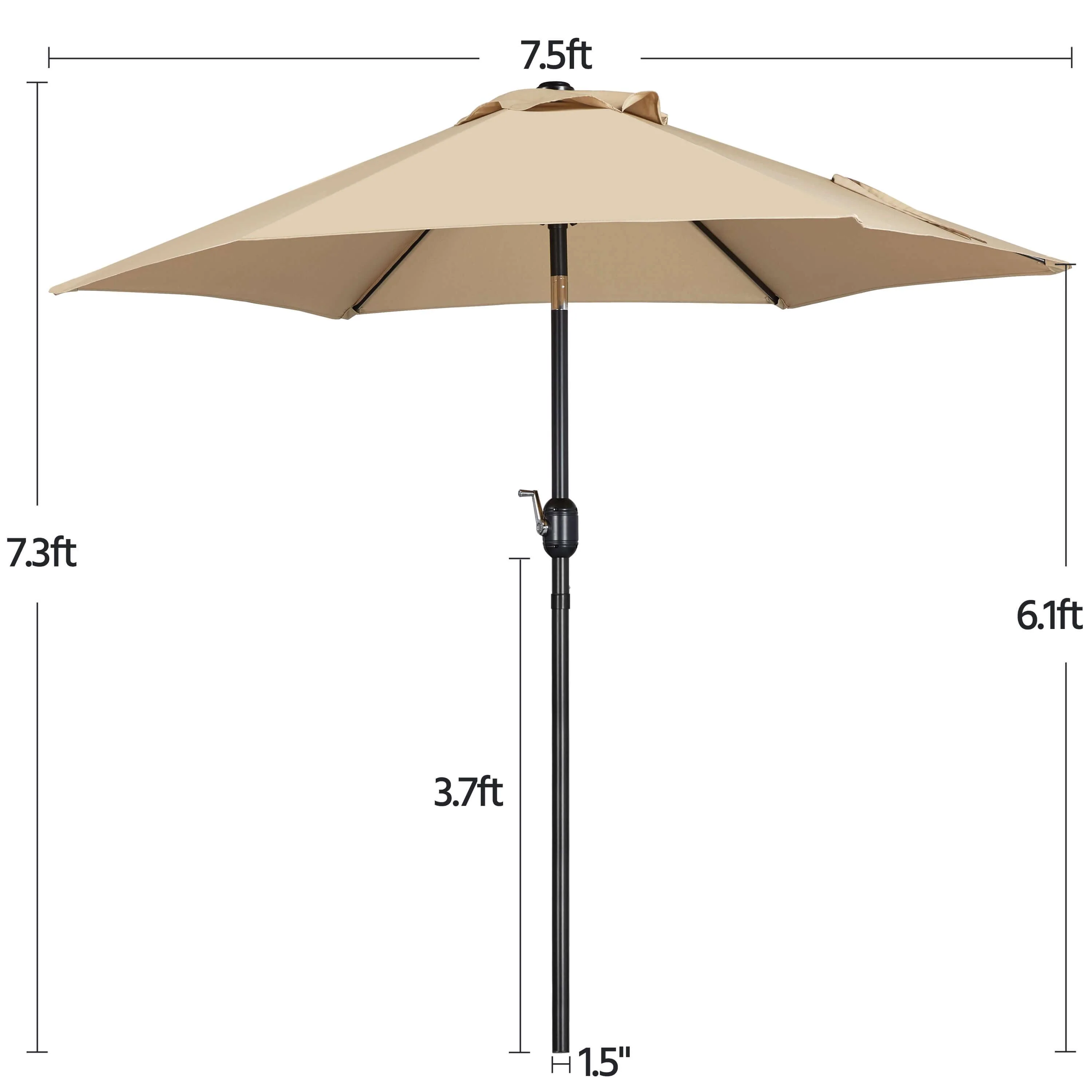 Yaheetech 7.5FT Patio Umbrella Outdoor Table Umbrella - Image 7