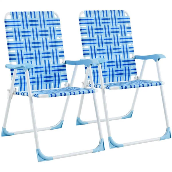 Yaheetech Patio Webbed Lawn Chairs - Image 2
