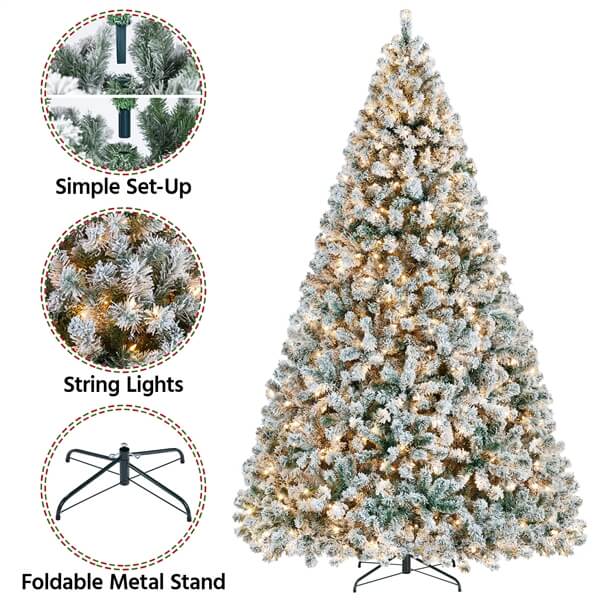 Yaheetech 9ft Pencil Christmas Tree - Image 8