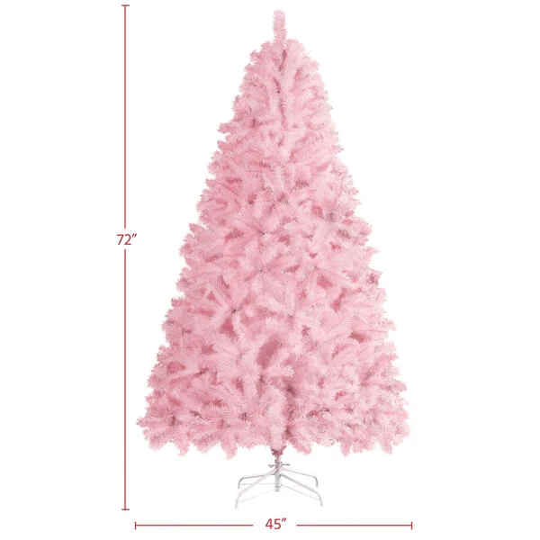 Yaheetech Pink Artificial Christmas Tree - Image 3