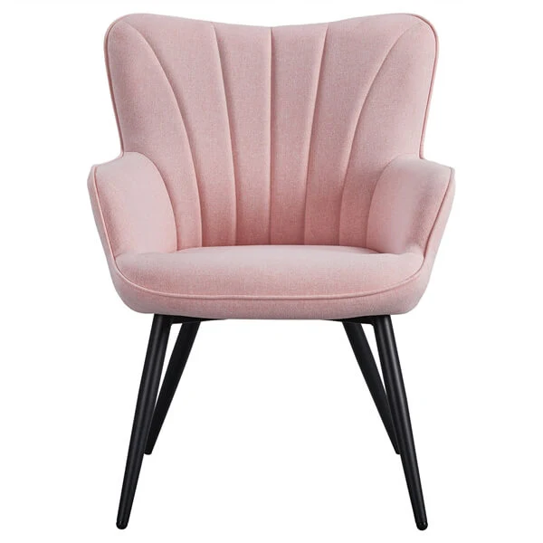 Yaheetech Pleated Fabric Armchair - Image 4