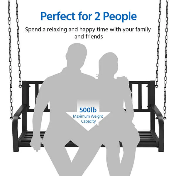 Yaheetech Porch Swing Hanging Bench - Image 7