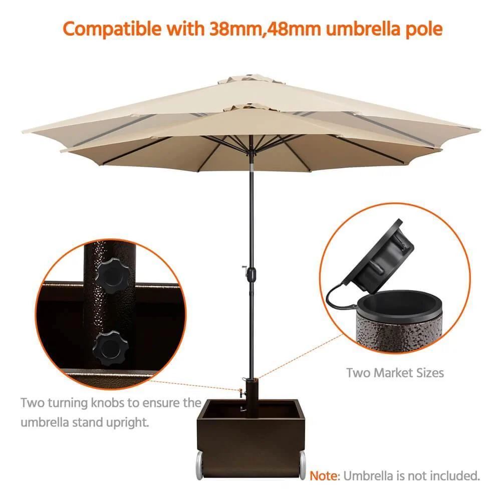 Yaheetech Portable Patio Umbrella Base 150lb - Image 4