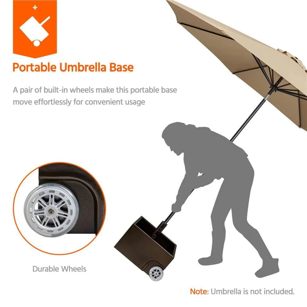 Yaheetech Portable Patio Umbrella Base 150lb - Image 6