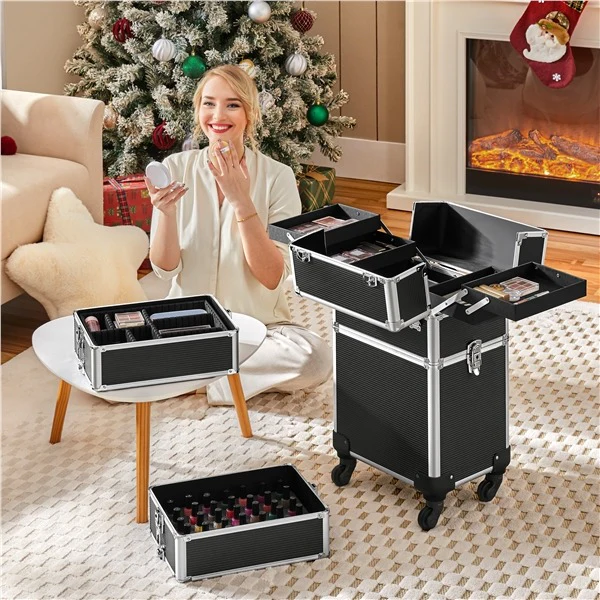 Yaheetech Professional Makeup Train Case 5 in 1 - Image 11