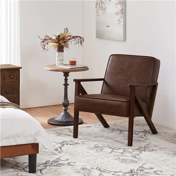 Yaheetech PU Leather Accent Chair - Image 4