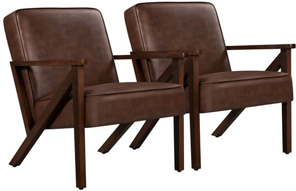 Yaheetech PU Leather Accent Chair - Image 6