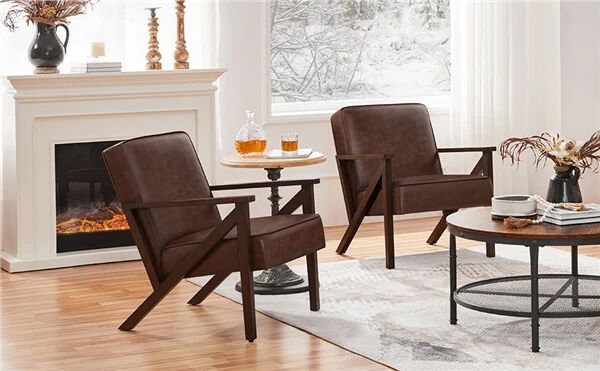 Yaheetech PU Leather Accent Chair - Image 7
