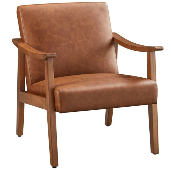 Yaheetech PU Leather Accent Chair - Image 4