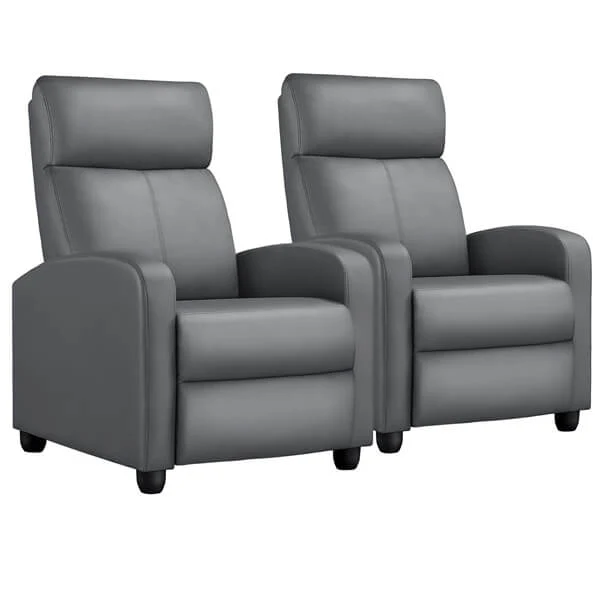 Yaheetech PU Leather Reclining Chair Set of 2 - Image 5
