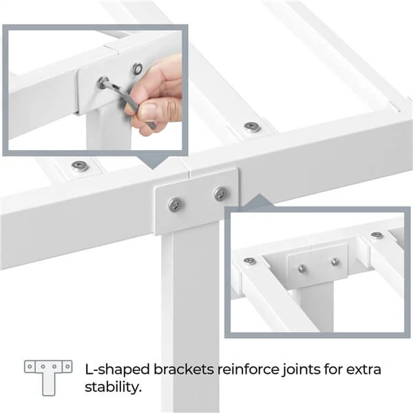 Yaheetech Simple Metal Platform Bed Frame Mattress Foundation - Image 11