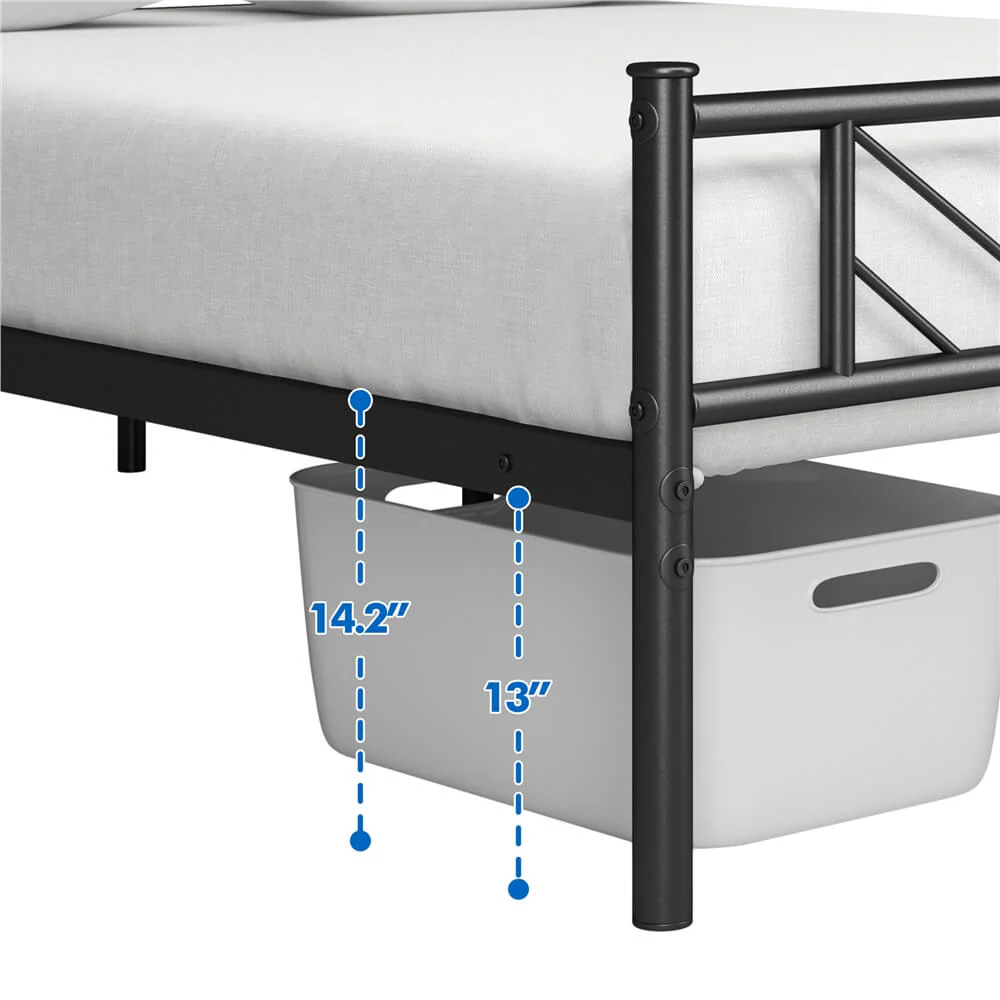 Yaheetech 13 Inches Metal Mattress Foundation for Storage - Image 7