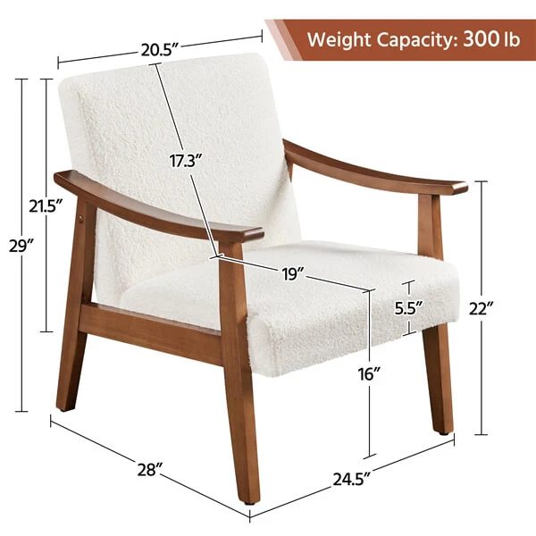 Yaheetech Fabric Accent Chair - Image 3